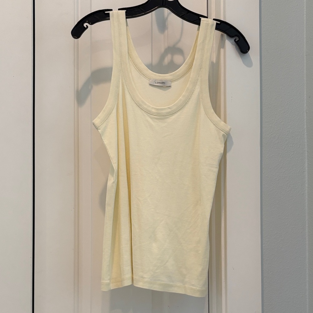 LEMAIRE pale yellow tank top
